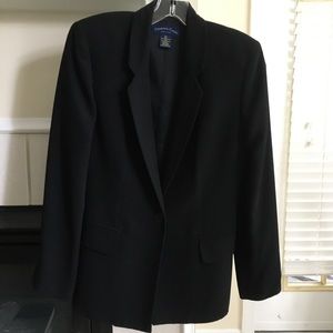 Black suit jacket